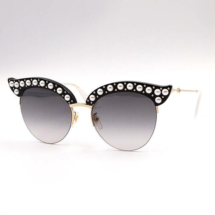楽天市場】【中古】GUCCI GG0212S 00153 サングラス ブラック ゴールド 