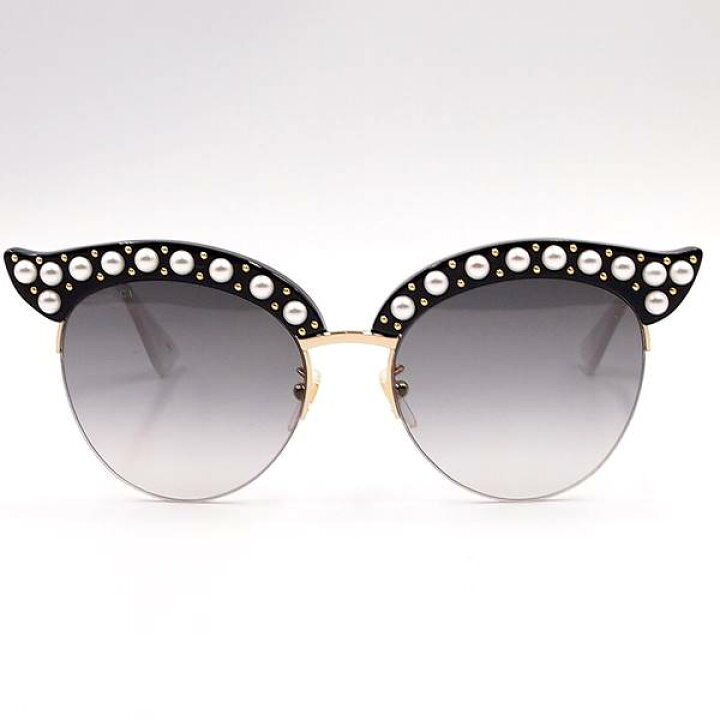 楽天市場】【中古】GUCCI GG0212S 00153 サングラス ブラック ゴールド