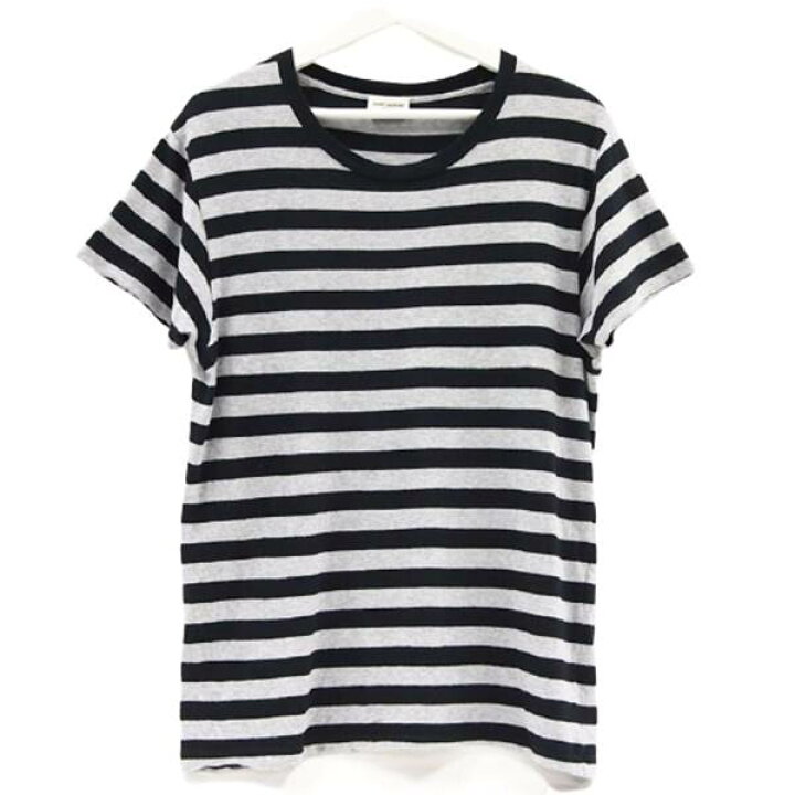 楽天市場】【中古】SAINT LAURENT PARIS 409838 ボーダー Tシャツ  
