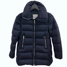 【中古】MONCLER TORCELLE ダウンコート A20934697200 5441 ジャケット サイズ00 ネイビー 紺色 ゴールド金具 冬 防寒 モンクレール レディース 女性 ブランド ファッション アウター □□ USED-AB