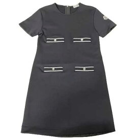 MONCLER 半袖 ワンピース I10938I00004 899RA サイズXS ブラック モンクレール レディース 女性 ファッション □□ USED-S