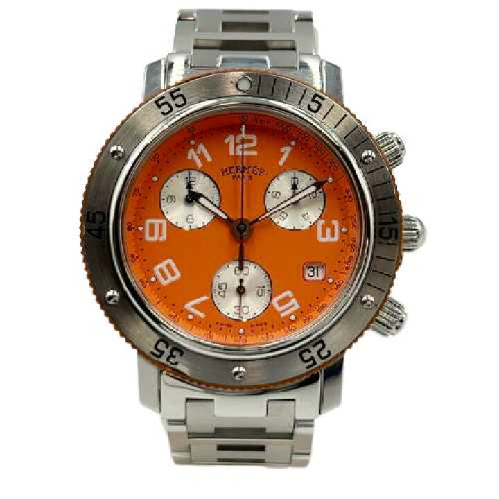 楽天市場】HERMES CL2.916 クリッパー ダイバー クロノグラフ オレンジ 