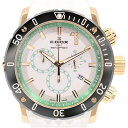 【中古】EDOX 10221-37JV5 クロノオフショア1 クロノグラフ バイアピーク クォーツ 500m防水 日付表示 クロノグラフ タキメーター ヘリウムエスケープバルブ ラバーベルト ストーンインデックス 世界限定300本 エドックス メンズ ブランド 腕時計 USED-S wtc