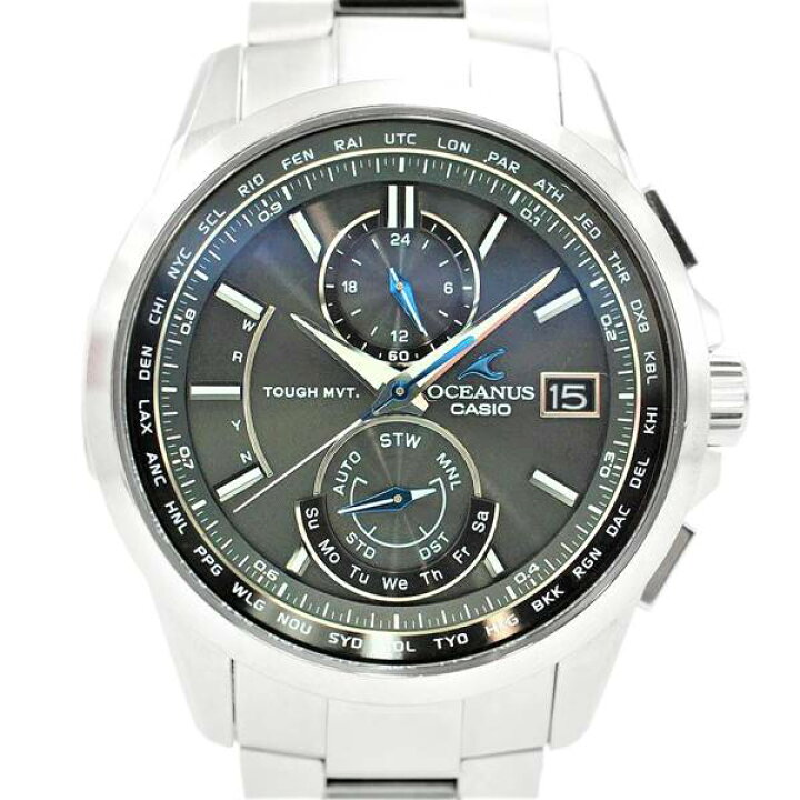 楽天市場】【中古】CASIO OCW-T2500-1AJF オシアナス タフソーラー 10 