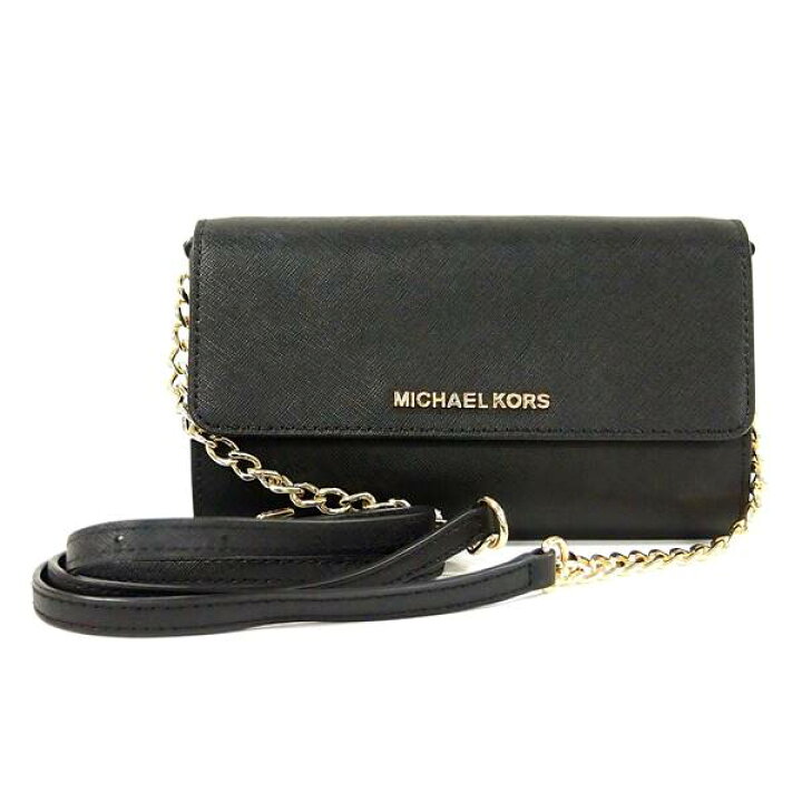 楽天市場】【中古】MICHAEL KORS チェーン ウォレット 長財布 ブラック  