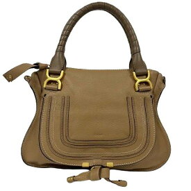 CHLOE クロエ S860161C-174 マーシー ハンドバッグ 2WAYバッグ レザー ベージュ □□ USED-AB
