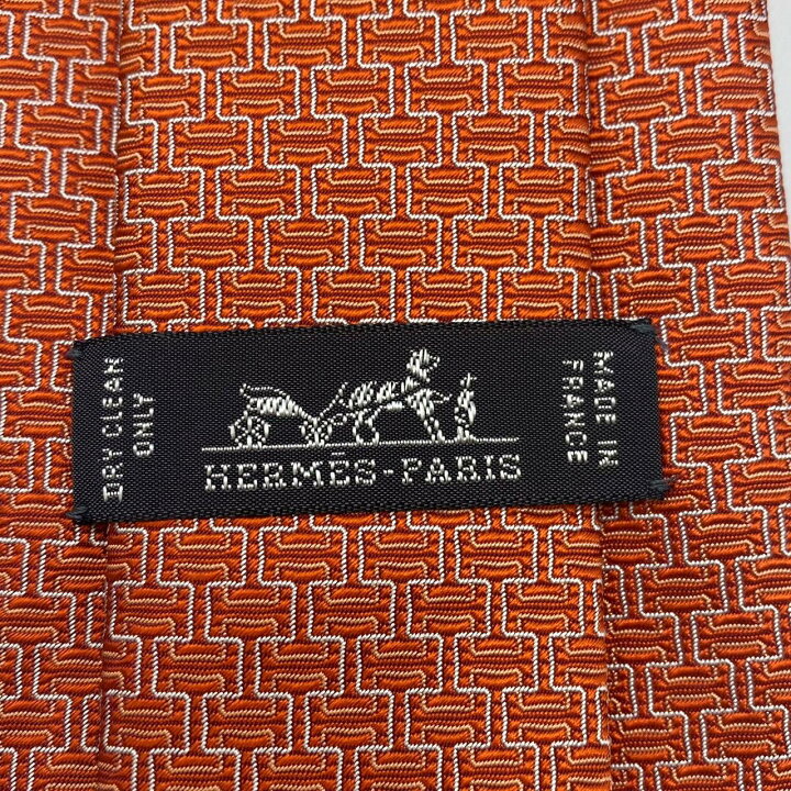 楽天市場】HERMES エルメス ネクタイ オレンジ系 □□ USED-S : かん 