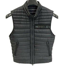 MONCLER モンクレール G10911 A11900 ダウンベスト サイズ2 ブラック メンズ □□USED-B