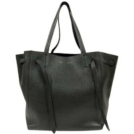 CELINE セリーヌ カバ ファントム スモール トートバッグ レザー ブラック □□USED-B