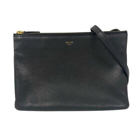 CELINE セリーヌ 165113 トリオスモール ショルダーバッグ Navy blue □□USED-B