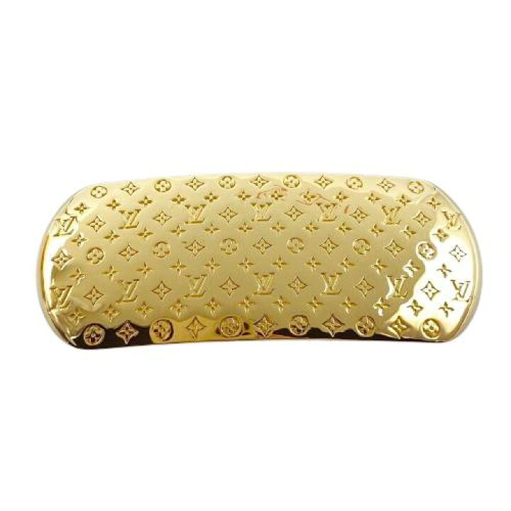 即購入しないで下さい。LOUIS VUITTON 金のモノグラム細長バレッタ