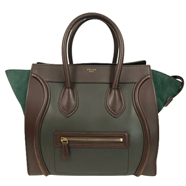 楽天市場】【中古】CELINE ラゲージ ミニ ショッパー ドラムドカーフ  