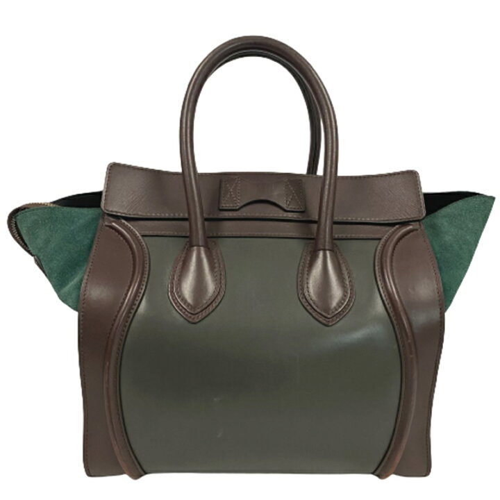 楽天市場】【中古】CELINE ラゲージ ミニ ショッパー ドラムドカーフ  
