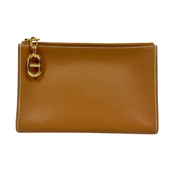 楽天市場】HERMES ジップアンゴー シェーヌダンクル PM ポーチ B刻印 