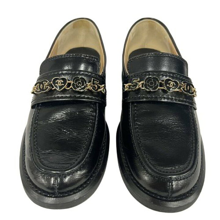 楽天市場】CHANEL シャネル 24A G45785 モカシン ローファー サイズ 