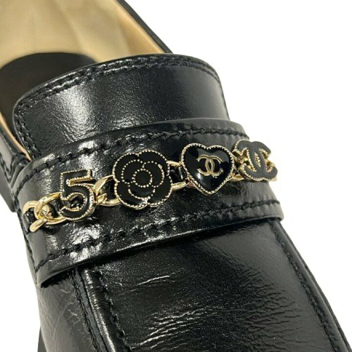 楽天市場】CHANEL シャネル 24A G45785 モカシン ローファー サイズ 