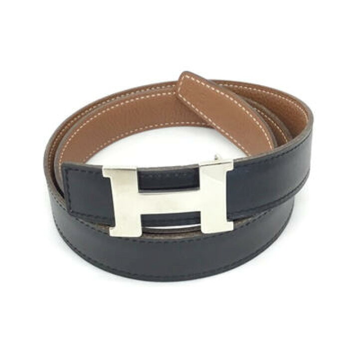 楽天市場】HERMES【エルメス】Hロゴベルト 80cm メンズ レザー 
