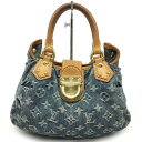 『夏セール2025』【8/4販売開始】LOUIS　VUITTON【ルイヴィトン】プリーティ　M95020　モノグラムデニム　ハンドバッグ　ブルー系【中古品/USED-AB】質屋　かんてい局那覇店　n3100314927300286