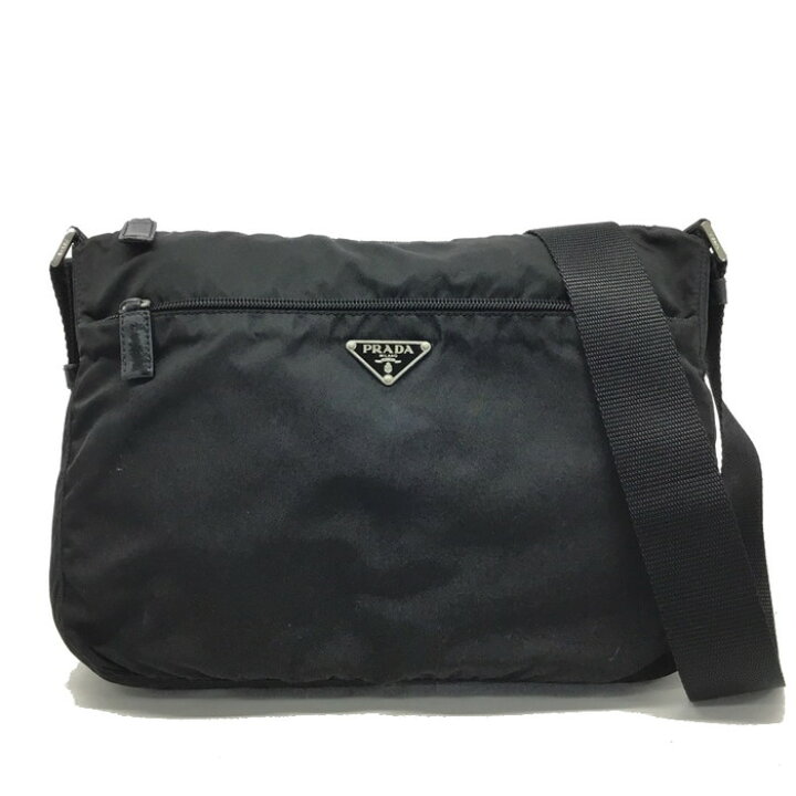 楽天市場】PRADA【プラダ】ナイロンショルダーバッグ BT04121 ブラック 