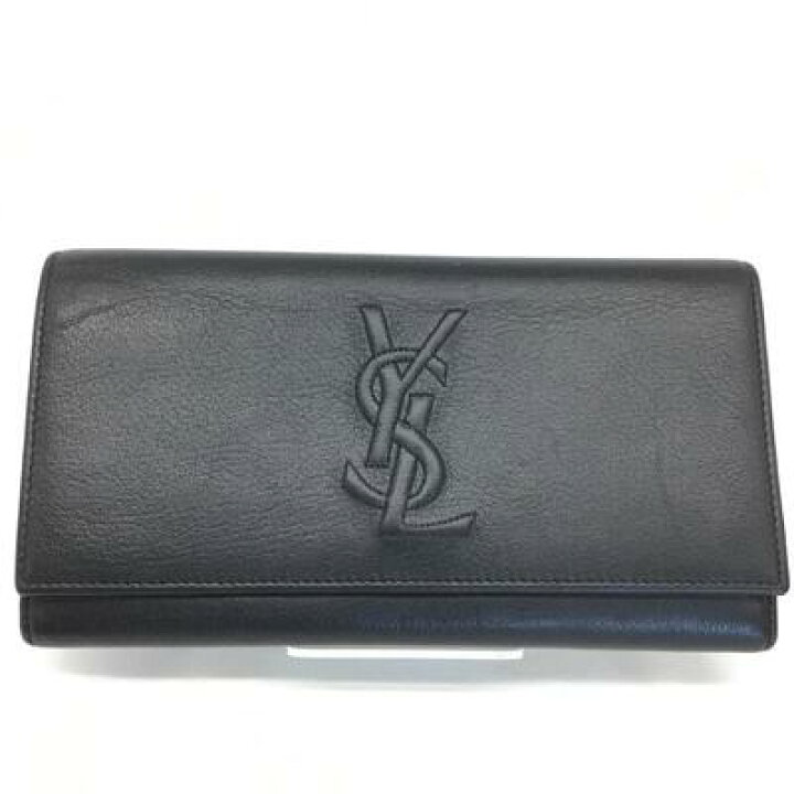 楽天市場】YVES SAINT LAURENT【イブサンローラン】二つ折り長財布 YSL 