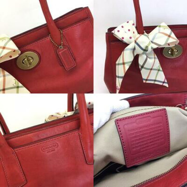 楽天市場】COACH【コーチ】ショルダーバッグ レザー レッド レディース 