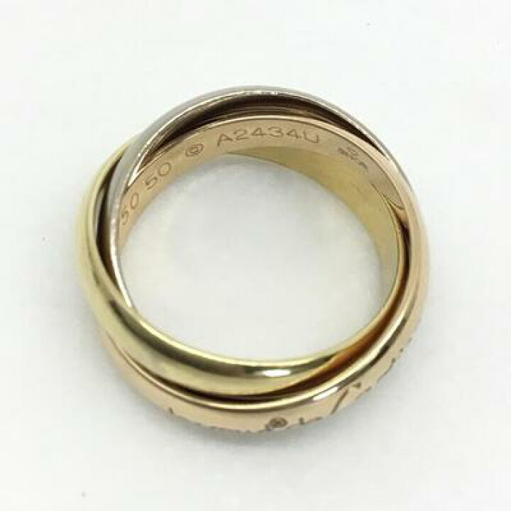 楽天市場】Cartier【カルティエ】トリニティリング K18 750刻印 約9.5 