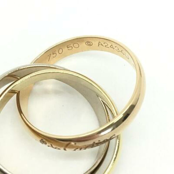 楽天市場】Cartier【カルティエ】トリニティリング K18 750刻印 約9.5 