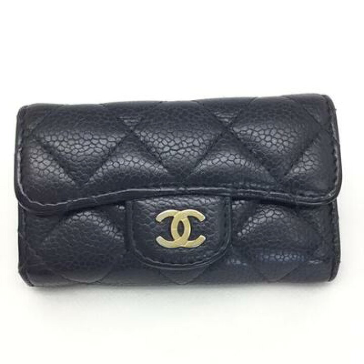 楽天市場】CHANEL【シャネル】6連キーケース ※一つ欠損 キャビアスキン 