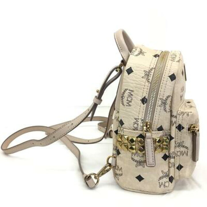 楽天市場】MCM【エムシーエム】バックパック ミニリュック ベージュ系 