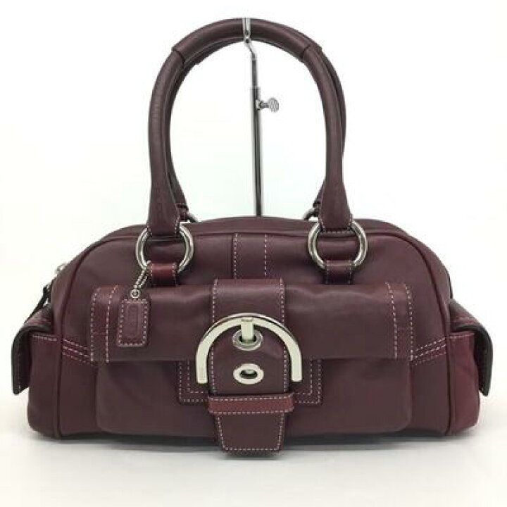 楽天市場】COACH【コーチ】ハンドバッグ 8A10 ワインレッドカラー 
