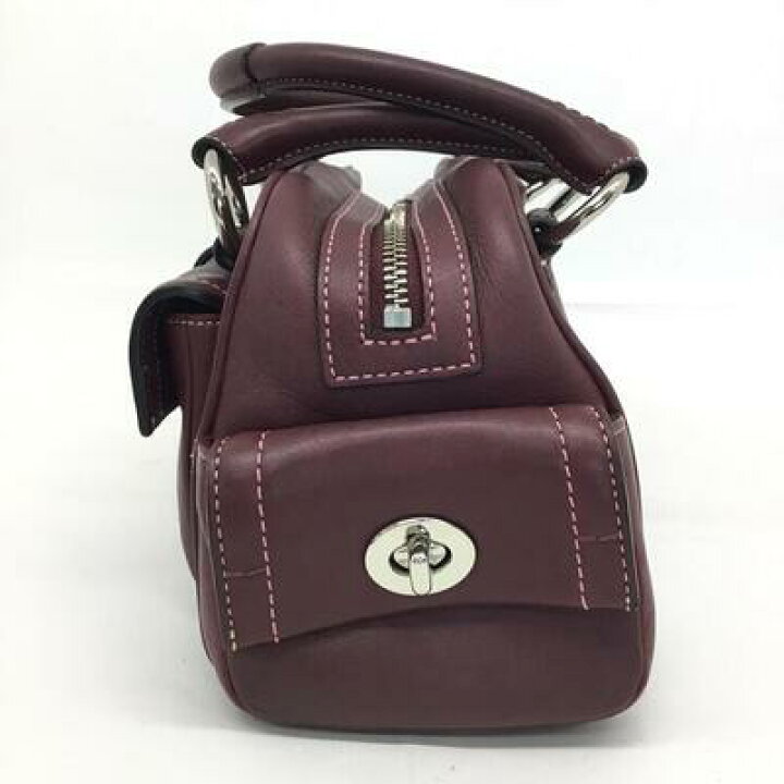 楽天市場】COACH【コーチ】ハンドバッグ 8A10 ワインレッドカラー 