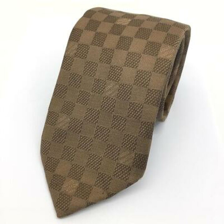 楽天市場】LOUIS VUITTON【ルイヴィトン】ネクタイ ダミエ ゴールド  