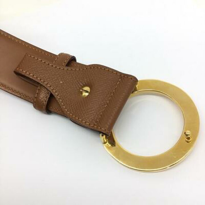 楽天市場】BVLGARI【ブルガリ】レザーベルト ブラウン ゴールド金具 約 