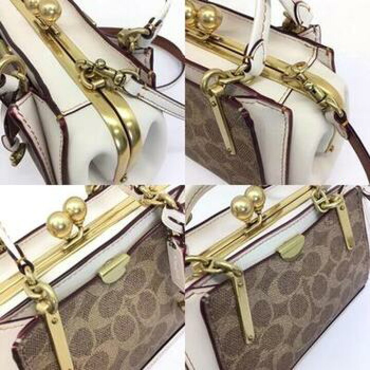 楽天市場】COACH【コーチ】2WAY ガマ口 ハンドバッグ ショルダーバッグ 