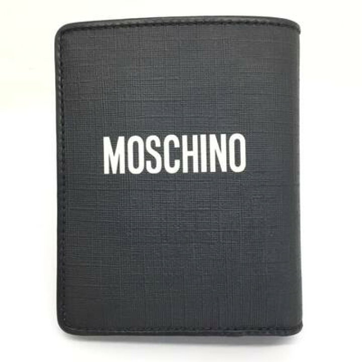 楽天市場】MOSCHINO【モスキーノ】二つ折り財布 レザー ブラック ベア 
