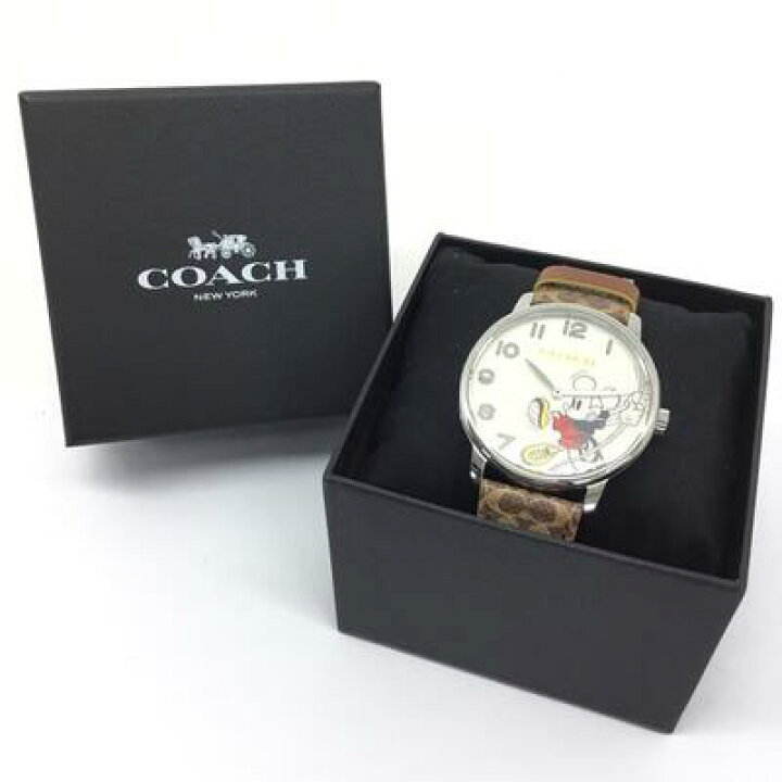 楽天市場】COACH【コーチ】ディズニーコラボ ミッキー クォーツ  