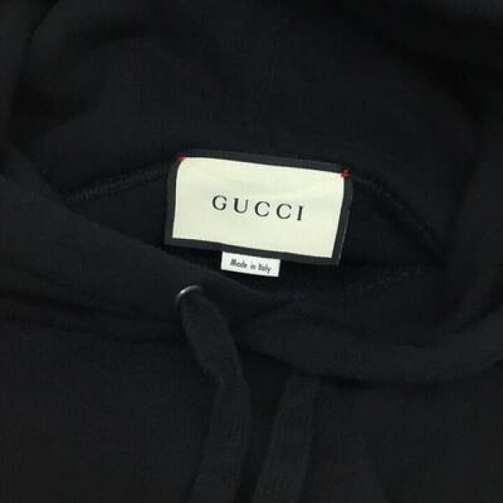 楽天市場】GUCCI【グッチ】ブラック ロゴ プリオーバーパーカー 560502 