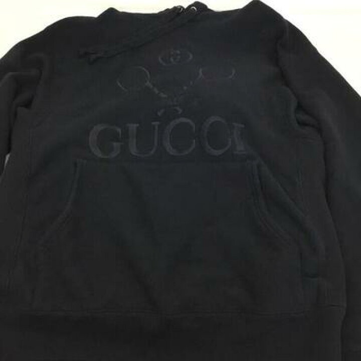 楽天市場】GUCCI【グッチ】ブラック ロゴ プリオーバーパーカー 560502 