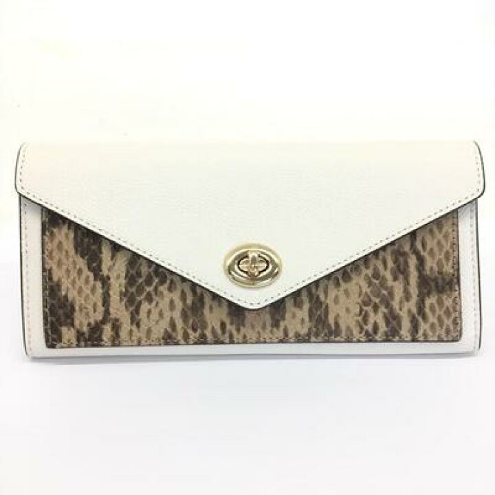 楽天市場】COACH【コーチ】C1911 チェーンウォレット 長財布 ホワイト  