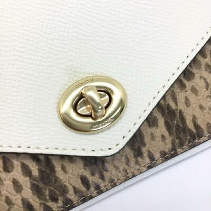 楽天市場】COACH【コーチ】C1911 チェーンウォレット 長財布 ホワイト  