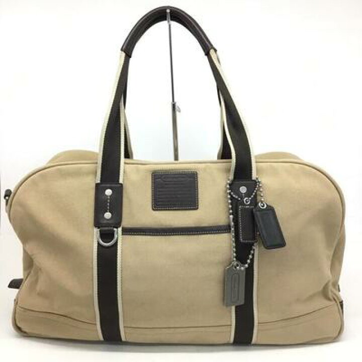 楽天市場】COACH【コーチ】ボストンバッグ F70582 キャンバス レザー  