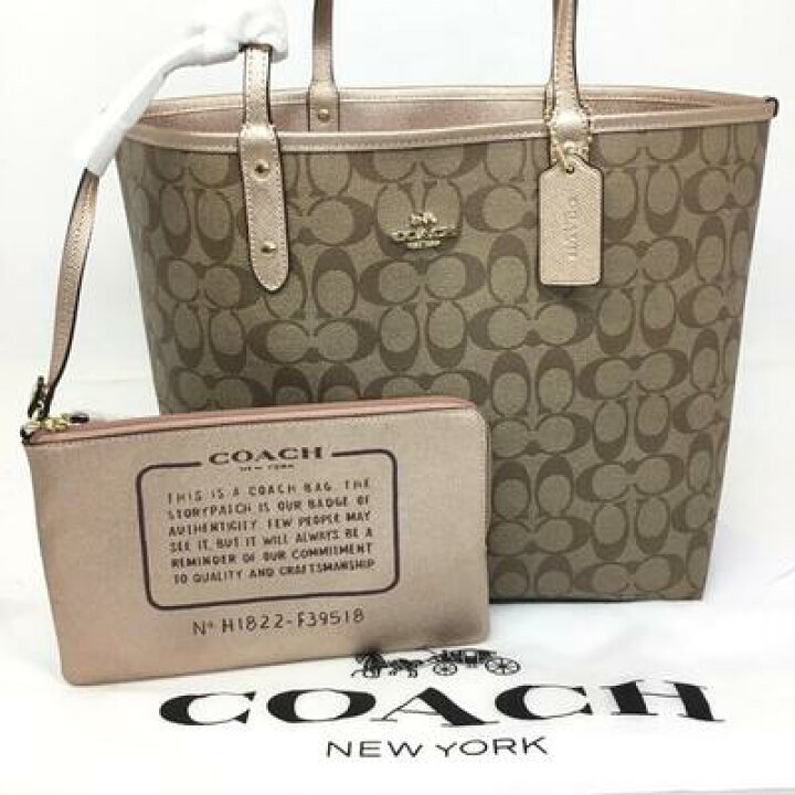 楽天市場】COACH【コーチ】リバーシブル トートバッグ ショルダー  