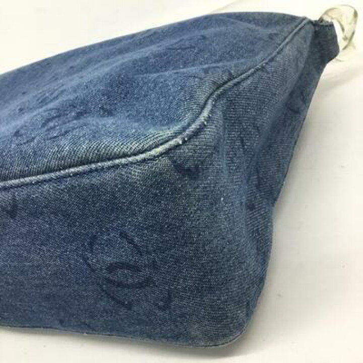 楽天市場】CHANEL【シャネル】デニム ワンショルダーバッグ ブルー 