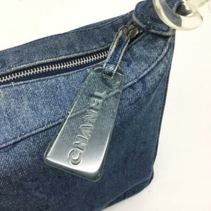 楽天市場】CHANEL【シャネル】デニム ワンショルダーバッグ ブルー 