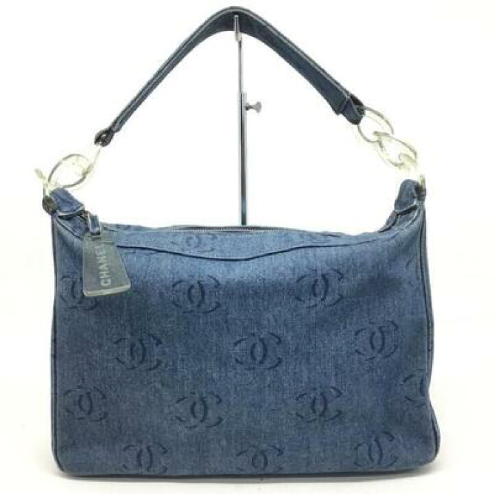 楽天市場】CHANEL【シャネル】デニム ワンショルダーバッグ ブルー 