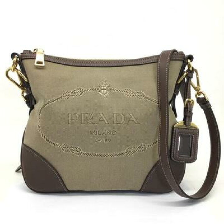 PRADA【プラダ】ショルダーバッグ BT867A キャンバス レザー ブラウン ゴールド金具 男女兼用【中古品/USED-AB】質屋 かんてい局那覇店 n3100431927300019 | かんてい局沖縄 楽天市場店