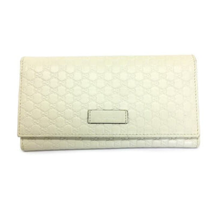 楽天市場】GUCCI【グッチ】二つ折り長財布 マイクログッチ シマ レザー  
