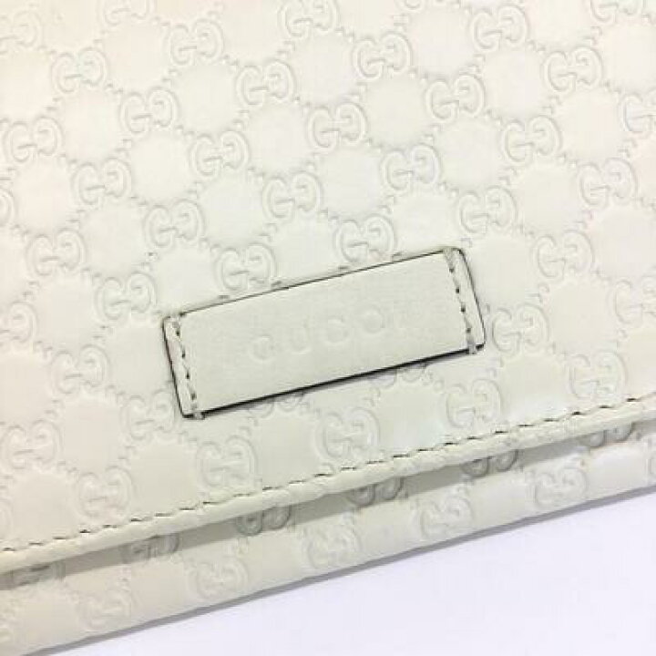 楽天市場】GUCCI【グッチ】二つ折り長財布 マイクログッチ シマ レザー 