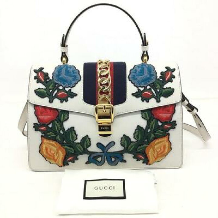 楽天市場】GUCCI【グッチ】シルヴィ ローズアップリケ 431665 