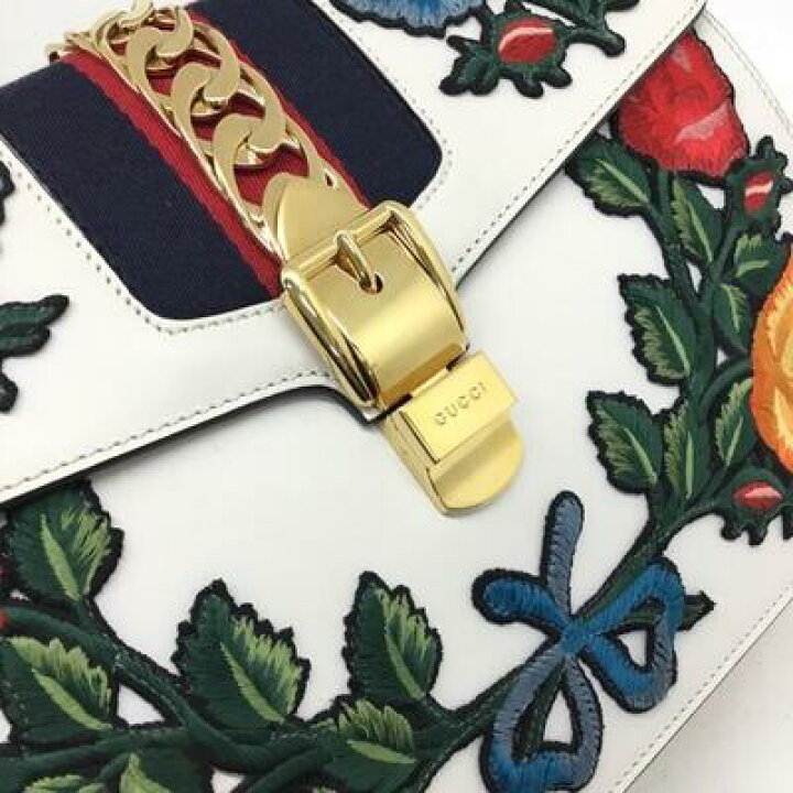 楽天市場】GUCCI【グッチ】シルヴィ ローズアップリケ 431665 